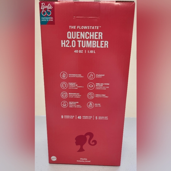 Barbie Pink Tumbler 40oz READ DESCRIPTION - Picture 2 of 5